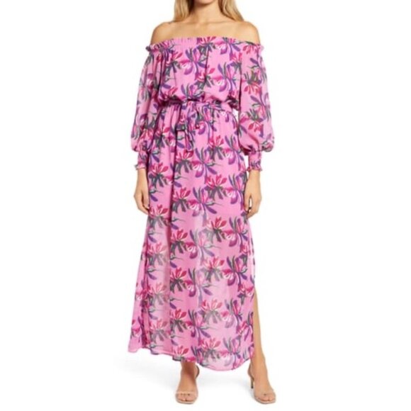 WAYF Cassidy Off the Shoulder Maxi Dress - Picture 2 of 11